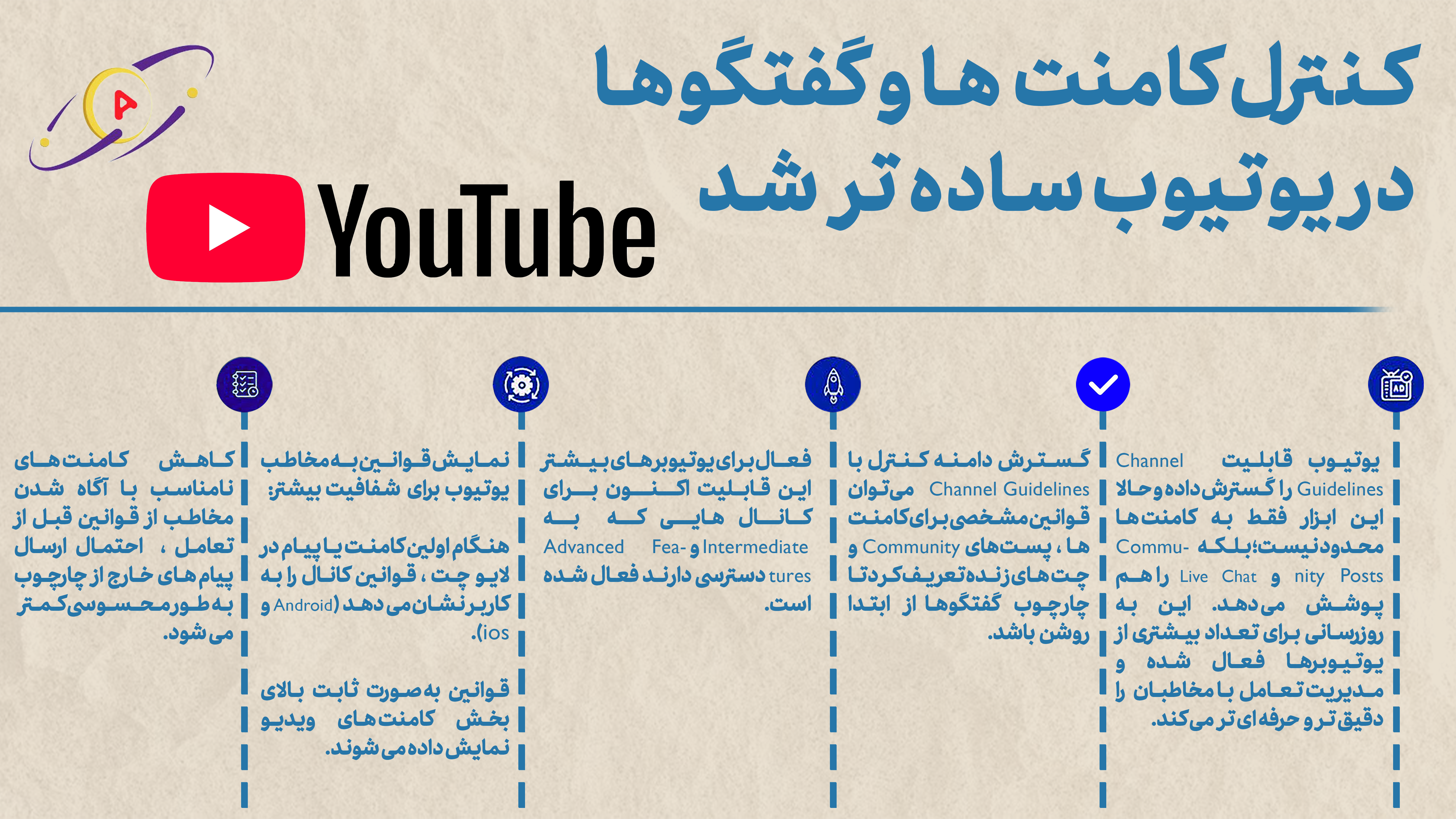 بررسی قابلیت جدید مدیریت کامنت ها (Channel Guidelines) در یوتیوب