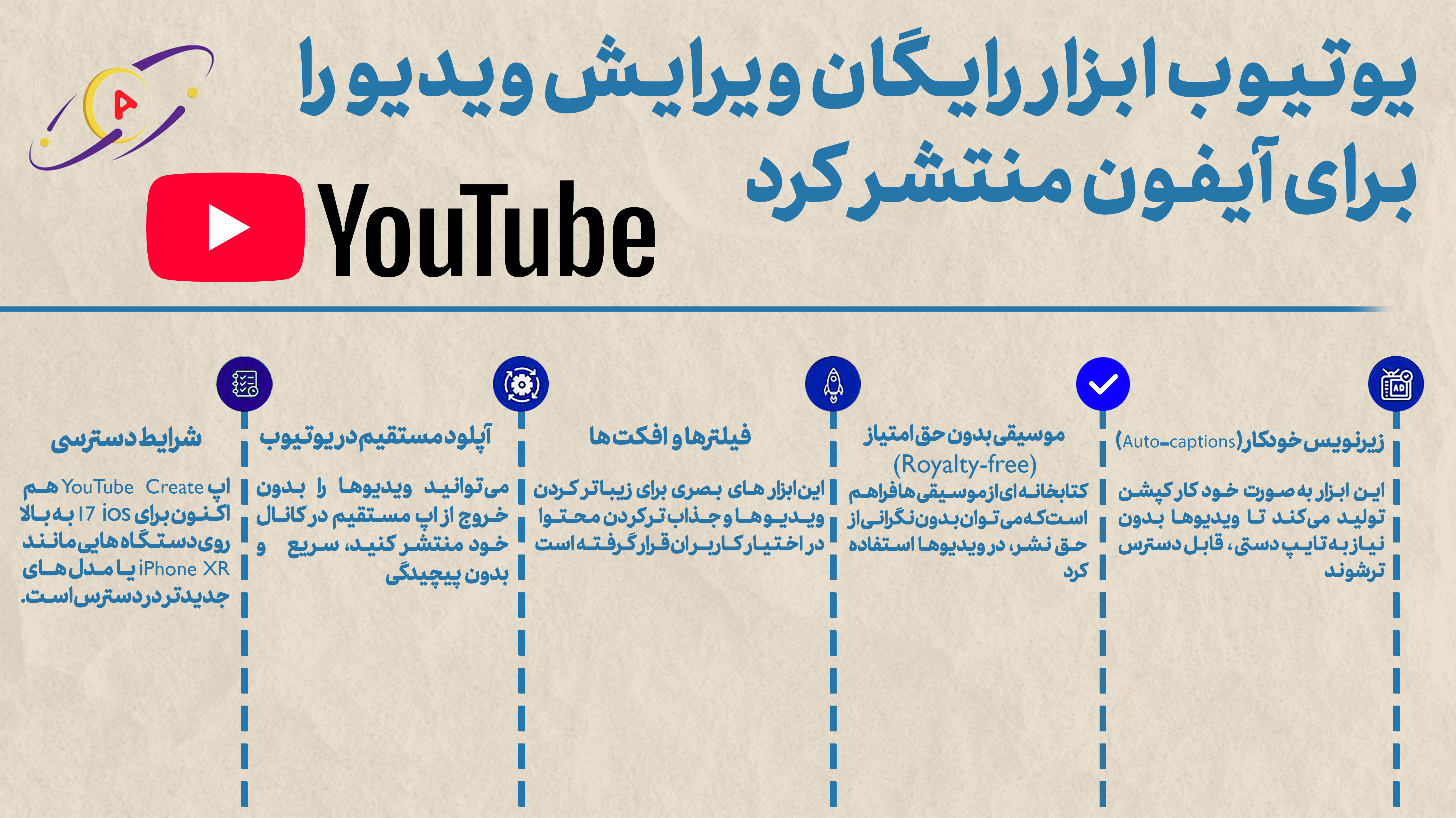 یوتیوب کریت (YouTube Create) رسماً برای آیفون منتشر شد؛ استودیوی حرفه‌ای در جیب شما!